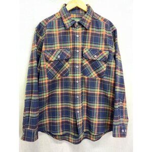 Stillwater Supply Co Shirt Heavy Flannel Chamois Long Sleeve Plaid Men Sz L .f